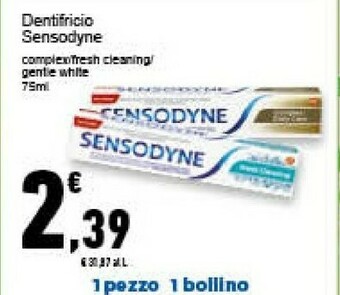 Conad Sensodyne Dentifricio Gentle White offerta