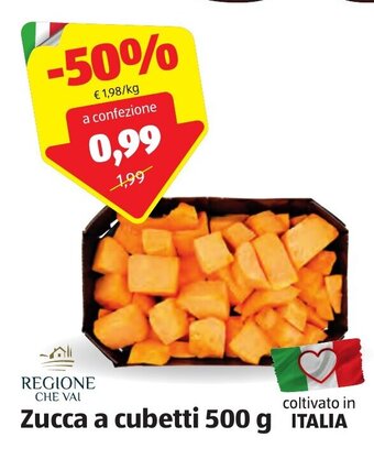 ALDI Regione Che Vai Zucca a cubetti 500 g offerta