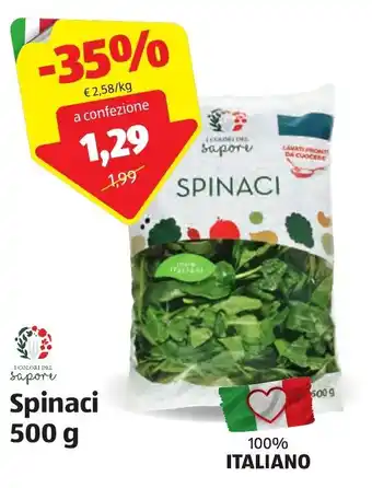 ALDI I Colori del Sapore Spinaci 500 g offerta