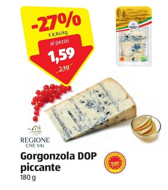 Regione Che Vai Gorgonzola DOP piccante 180 g