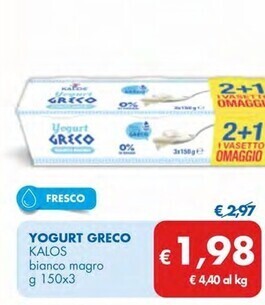 MD Discount Kalos yogurt greco offerta