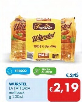 MD Discount La fattoria wurstel offerta