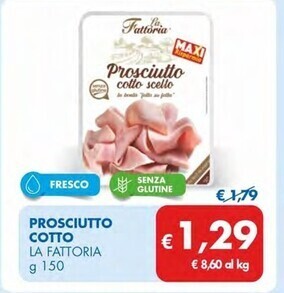 MD Discount La fattoria prosciutto cotto offerta