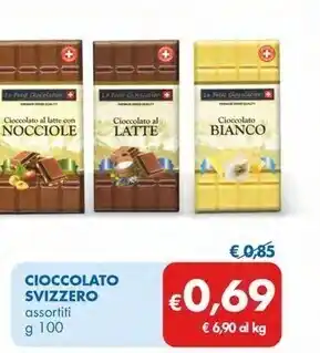 MD Discount Le petit chocolatier cioccolato svizzero offerta