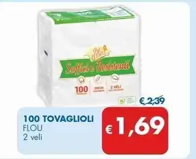 MD Discount Flou 100 tovaglioli offerta