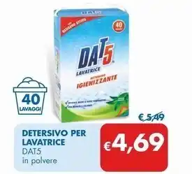 MD Discount Dat5 detersivo per lavatrice offerta