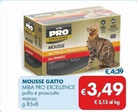 MD Discount Miba pro excellence mousse gatto offerta