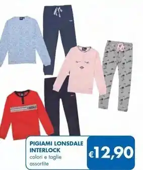 MD Discount Lonsdale pigiami interlock offerta