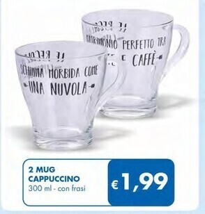 MD Discount 2 mug cappuccino offerta