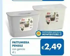 MD Discount Pattumiera pensile offerta