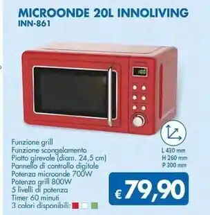 Innoliving microonde 20l