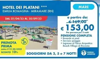 MD Discount Hotel dei platani offerta