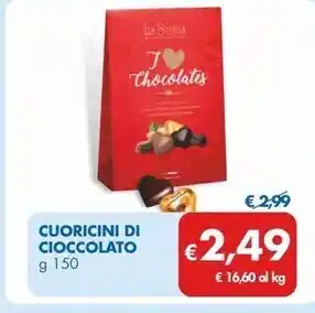 MD Discount Cuoricini di cioccolato offerta