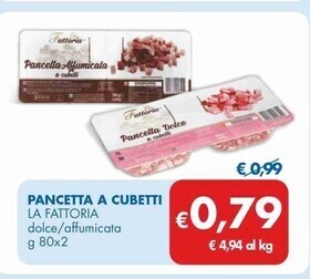 MD Discount La fattoria pancetta a cubetti offerta