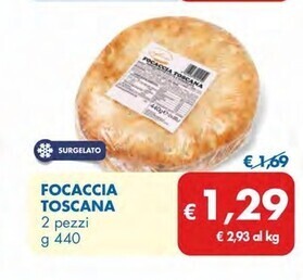 MD Discount Focaccia toscana offerta