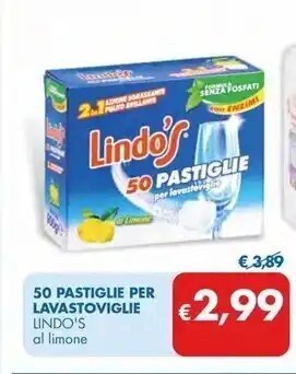 MD Discount Lindos 50 pastiglie lavastoviglie offerta