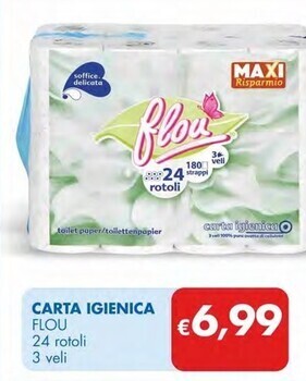 MD Discount Flou carta igienica offerta