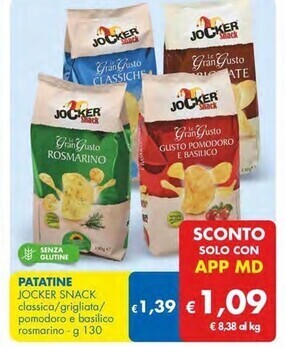 MD Discount Jocker snack patatine offerta