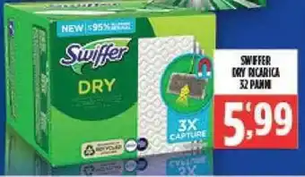 Swiffer Dry Ricarica 32 Panni