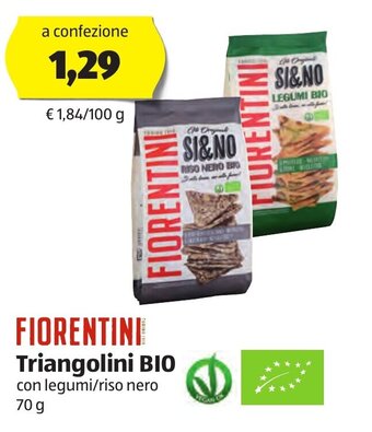 ALDI Fiorentini Triangolini BIO 70 g offerta