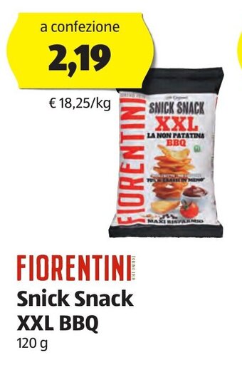 ALDI Fiorentini Snick Snack XXL BBQ 120 g offerta