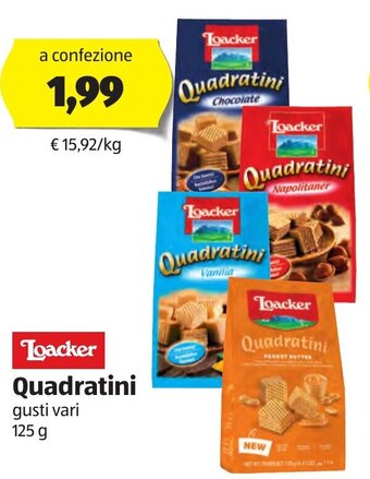 Loacker Quadratini 125 g