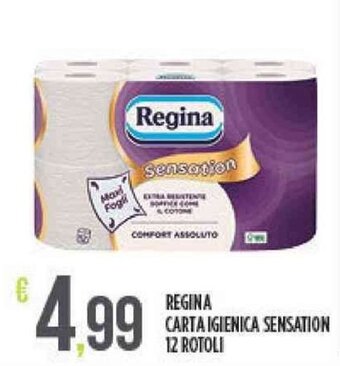 Supermercato Pollio Regina Carta Igienica Sensation 12 rotoli offerta
