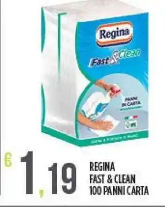 Regina Fast & Clean 100 Panni Carta