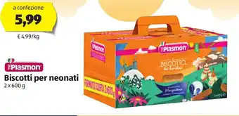 ALDI Plasmon Biscotti per neonati 2 x 600 g offerta