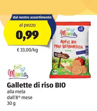 ALDI Mamia Gallette di riso BIO 30 g offerta