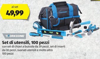 ALDI Workzone Set di utensili, 100 pezzi offerta