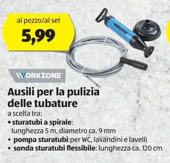 Workzone Ausili per la pulizia delle tubature
