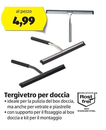 ALDI Tergivetro per doccia offerta