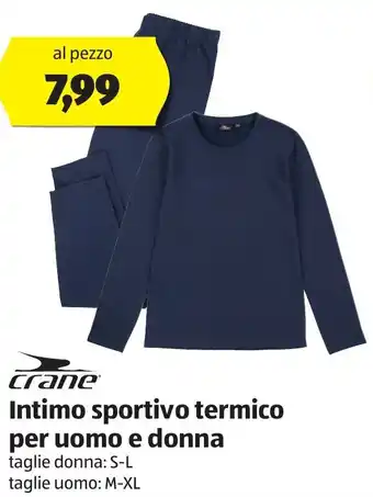 ALDI Crane Intimo sportivo termico per uomo M-XL e donna S-L offerta