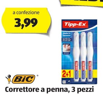 Bic Correttore a penna, 3 pezzi