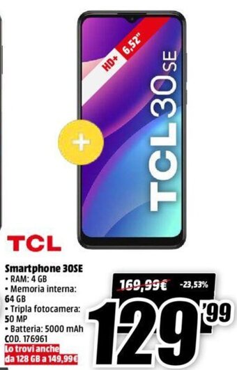 MediaWorld TCL Smartphone 30SE offerta