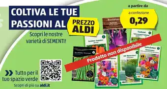 ALDI Varietà di Sementi offerta