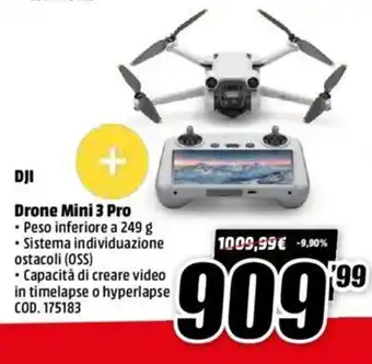 MediaWorld Dji Drone Mini 3 Pro offerta