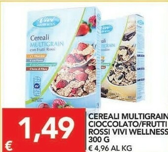 TuoDi Vivi wellness Cereali Multigrain Con Cioccolato 300 G(ml) offerta