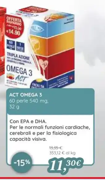 Coop Act Omega 3 60 perle 540 mg. 32 g offerta