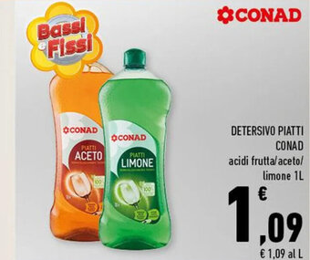 Conad Conad Detersivo Piatti 1L offerta