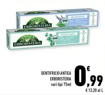 Conad Antica Erboristeria Dentifricio 75ml offerta