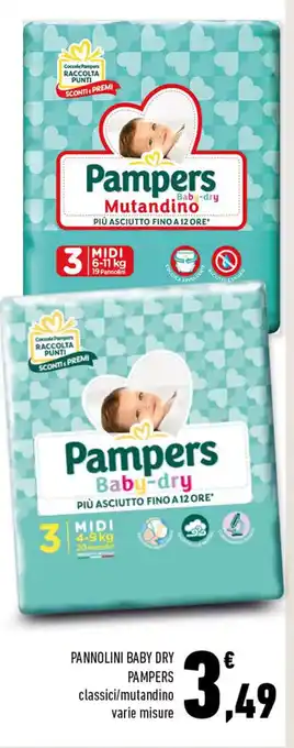 Conad Pampers Baby-dry Pannolini offerta