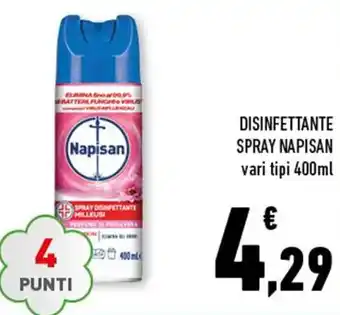 Conad Napisan Disinfettante spray 400ml offerta