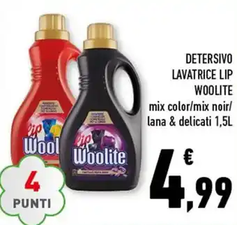 Conad Woolite Detersivo Lavatrice Lip 1,5L offerta