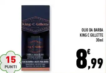King C Gillette Olio da Barba 30ml