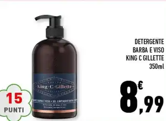 King C Gillette Detersivo Barba e Viso 350ml