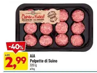 DPiù Aia Polpette di Suino 320 g offerta