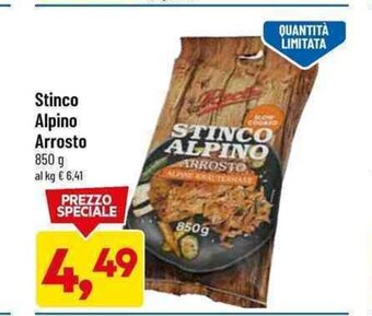 Stinco Alpino Arrosto 850 g