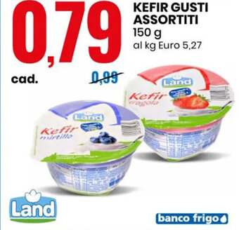 Eurospin Land Kefir Gusti Assortiti 150 g offerta